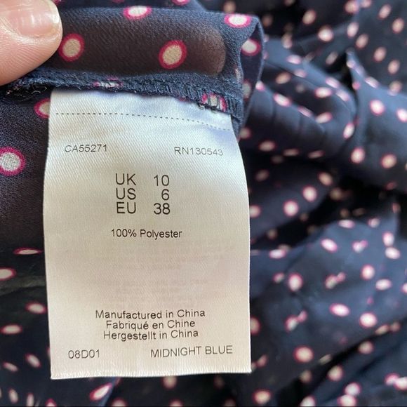 Long Tall Sally sheer long sleeve button front top - Picture 8 of 9